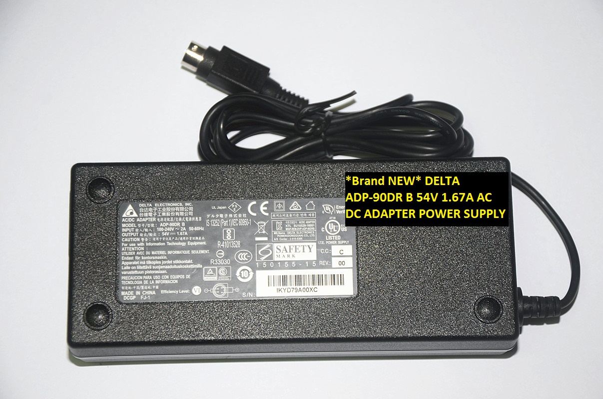 *Brand NEW* ADP-90DR B DELTA 54V 1.67A AC DC ADAPTER POWER SUPPLY - Click Image to Close